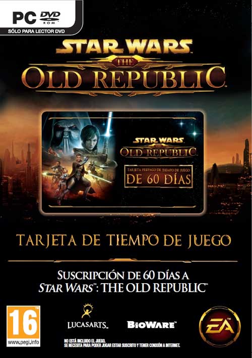 Star Wars The Old Republic Tarjeta Prepago Pc